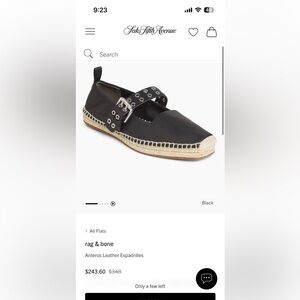 Anteros Leather Espadrilles Rag and bone